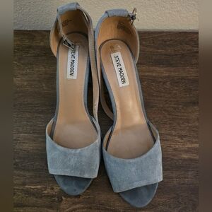 Steve Madden Women's Suede Heels in Dusty Blue Size 9M